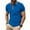 Blue, variant on IYTR Mens Dress Shirts Short Sleeve Loose Business Casual Tshirt Lapel Button Comfortable Lightweight Solid Color Tee Shirt Blouses (Black,M)