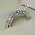 thumbnail image 4 of Fashion Band Jewelry 925 Silver Ring Cubic Zircon Anniversary Gift Sz 6-10, 4 of 8