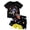 4-Yellow, variant on WhouRiu Boys Girls Summer Casual Outfits Kids Unisex Cute Short Sleeve Graphic Tees And Shorts Sets