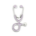 thumbnail image 2 of Broche de Estetoscopio Salvador Pin de Moda Regalo de Enfermera para Mujer Argenta Violeta Claro, 2 of 10