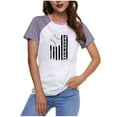 thumbnail image 1 of Birdeem Blouses pour Femmes Mode Imprimée Col Rond Manches Courtes T-Shirt Décontracté, 1 of 12