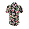 thumbnail image 3 of INSPIRE CHIC Chemise Hawaïenne pour Homme à Imprimé Floral à Manches Courtes à Col Pointu, 3 of 8