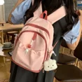 thumbnail image 2 of Nuevas mochilas de nailon de gran capacidad a juego con colores, oferta de 2024, mochilas escolares sencillas, informales, versátiles y duraderas para mujer, 2 of 5