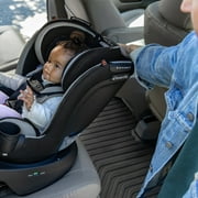 Evenflo Revolve360 Slim 2-in-1 Rotational Car Seat with Quick Clean Cover (Stow Blue)