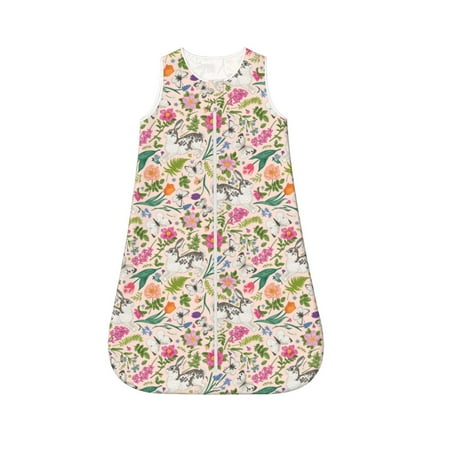 

Rocae Bunny Floral for Baby Unisex Sleeping Bag Sack Blanket baby sleep sack Wearable Blanket for Newborns Boys Girls-X-Large