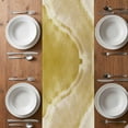 thumbnail image 6 of Yellow Coastal Wave Table Runner - 72 Inch Long, Kitchen Dining Table Runner Dresser Scarves, Summer Modern Ocean Beach Farmhouse Decor for Coffee Tables Wedding Party Banquet, 6 of 8