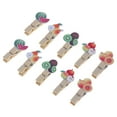 thumbnail image 1 of 10pcs DIY Watermelon Pear Kiwi Clips Cartoon Wooden Picture Clip Adorable Friuts Photo Holder, 1 of 8