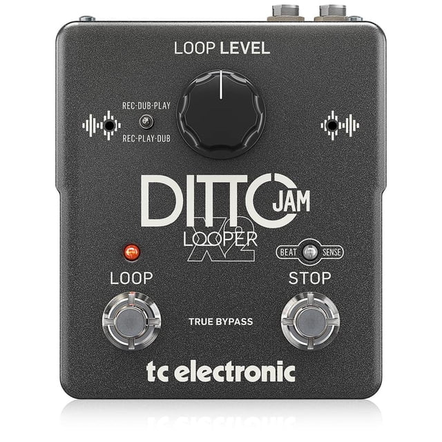 Pedal de Efectos de Bucle de Guitarra TC Electronic Negro Ditto JAM X2