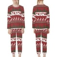 thumbnail image 2 of Renewold Durable Sleepwear Sets for Toodlers and Kids Aztec Ethnic Pajamas Night Wear 2 Pieces Softness Christmas Trees Reindeer Indoor Home Yoga Loungewear Casual Tracksuit Size 5-6, 2 of 5