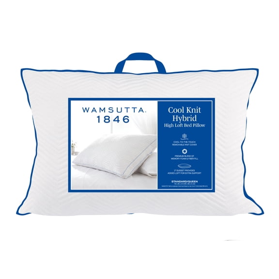 Wamsutta 1846 Cool Knit Hybrid High Loft Standard/Queen Bed Pillow