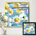 thumbnail image 4 of Wild Spring White Chamomile Flowers 16 in x 16 in Framed Painting Canvas Art Print, by Designart, 4 of 4