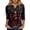 Light Gray_1, variant on Godom Halloween Shirts Women T-Shirt Funny Pumpkin Graphic V-Neck Tee Fall 3/4 Long Sleeve Tops