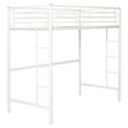 thumbnail image 5 of Walker Edison Premium Traditional Twin Metal Loft Bed, White, 5 of 9