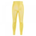 thumbnail image 1 of GYRATEDREAM Girls Shiny Wet Look Leggings Kids Liquid Metallic Dance Footless Tights Pants 4-10 Years, 1 of 3