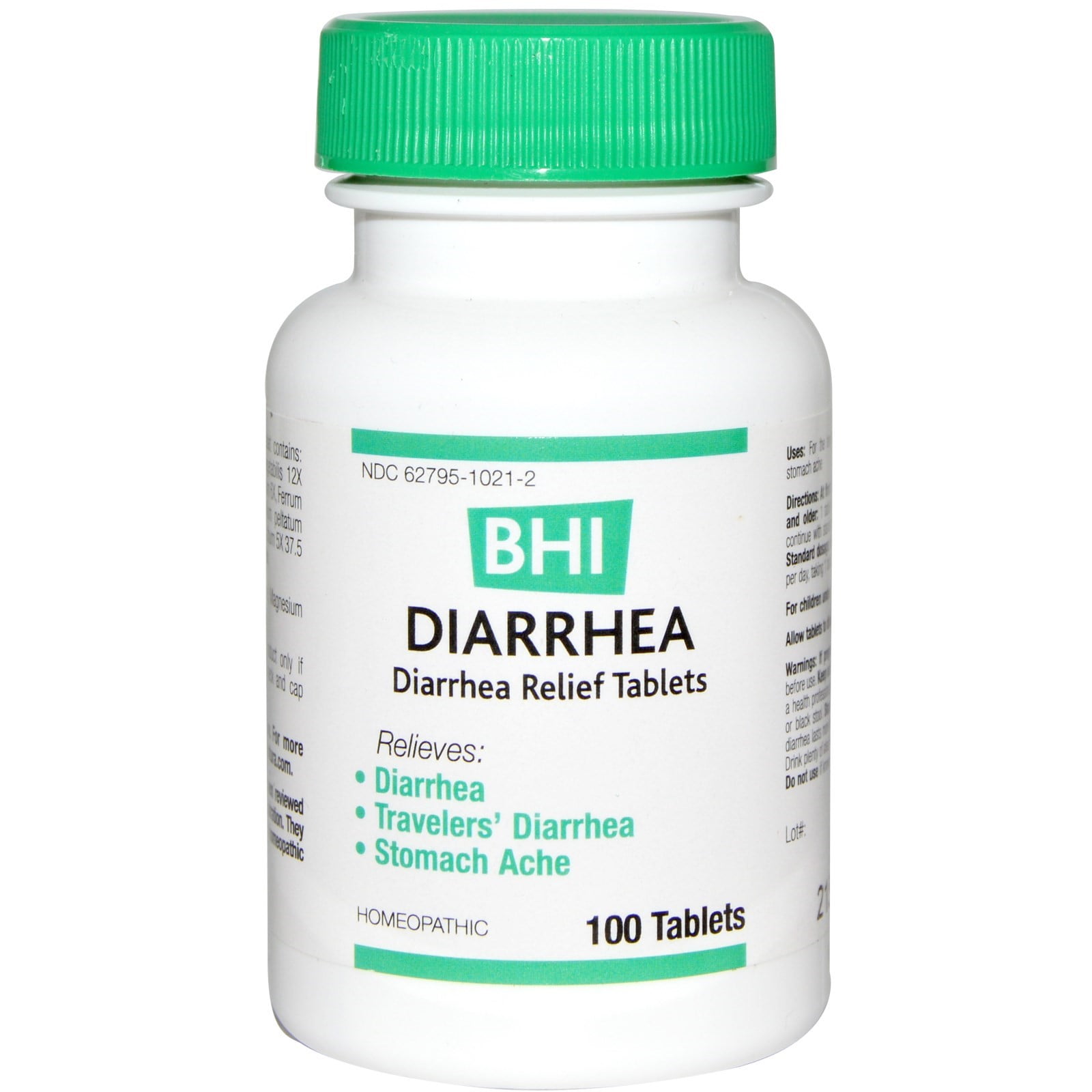 Bhi Diarrhea Tablets, 100 Ct