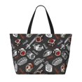thumbnail image 2 of Xecao Japanese Sushi Hashi for versatile beach bag for women includes zipper pockets and waterproof material, ideal for vacations and adventures., 2 of 7