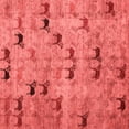 thumbnail image 1 of Ahgly Company Indoor Square Abstract Red Modern Area Rugs, 3' Square, 1 of 4