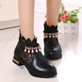 thumbnail image 7 of nsendm Female Shoes Big Kid Boots for Little Girls M Boot Child Boots Black 1.5, 7 of 7