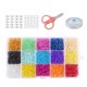 thumbnail image 3 of Glass Beads, Mixed Colors Small Beads Assorted Opaque Colors Lustered Loose Spacer Beads, Hole 1mm for Jewelry Making, DIY Crafting cristal 3mm 7500pcs perfecl perlas de tubo de fabricación de joyas, 3 of 8