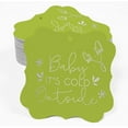 thumbnail image 2 of Inkdotpot Étiquettes Suspendues en Forme de Support en Papier Argenté Véritable pour Bébé, Lot de 50, 2 of 6