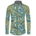 thumbnail image 1 of Camisas de manga larga con estampado 3D de cachemira de la antigua Babilonia para hombre, camisetas con gráfico de tótem espiritual hindú vintage para hombre, 1 of 6