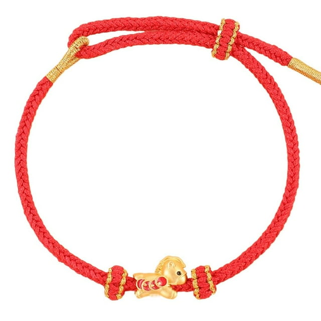 Lucky 2026 Horse Year Red String Bracelet - Adjustable Braided Rope Charm Hand Bangle for Men, Women, Teenagers, Good Fortune Gift