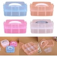 thumbnail image 2 of HUGFEGWE Storage Jewelry Box Multi Slots Compartment Adjustable Container For Bead Earring Box Jewelry Rectangle Boxes Earring Boxes For Jewelry Gift CJB91-58355, 2 of 8