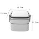 thumbnail image 4 of Portable Plastic Double-Layer Lunch Box, 4 of 5