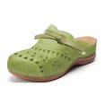 thumbnail image 2 of OAVQHLG3B Large Size Women's Shoes Bow Knot Hollow Toe Flat Sandals Ladies Slippers, 2 of 3