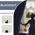 thumbnail image 5 of JIUZHEN Short Curtains Half Window Curtains for Bedroom - Cafe Room Darkening Privacy Energy Saving Blackout Curtain Panels for Bathroom, Set of 2 Panels with Tiebacks, 38 x 54 Inch Length, Ivory, 5 of 9