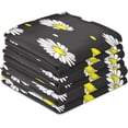 thumbnail image 4 of GZHJMY 6 Pack Cute Daisy Print Kitchen Towels Soft Highly Absorbent Dish Towels Reusable Tea Towels Set 28 x 18 Inch, 4 of 7