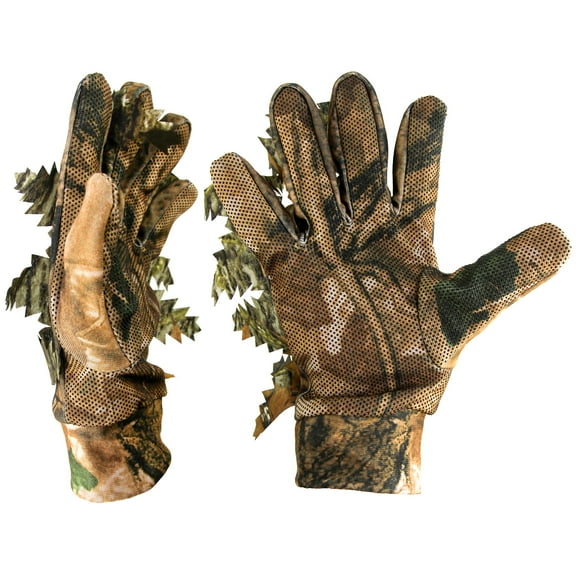 GUGULUZA Camouflage Hunting Gloves,Breathable Anti-Slip Lightweight Woodland Fishing Gloves for Men Gloves