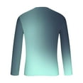 thumbnail image 4 of DAFPZW Gradient T-Shirts for Men Long Sleeve Basic Casual Shirts Fall Ombre Color Crewneck Pullover Tee Trendy Athletic Tops, 4 of 5