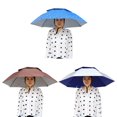 thumbnail image 1 of Portable Rain Umbrella Hat Foldable Outdoor Anti-UV Head Cap (Silver Gray), 1 of 9