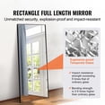 thumbnail image 2 of KFFKFF Full Length Floor Mirror 71'' x 31'' Free Standing Wall Mounted Tempered, 2 of 9