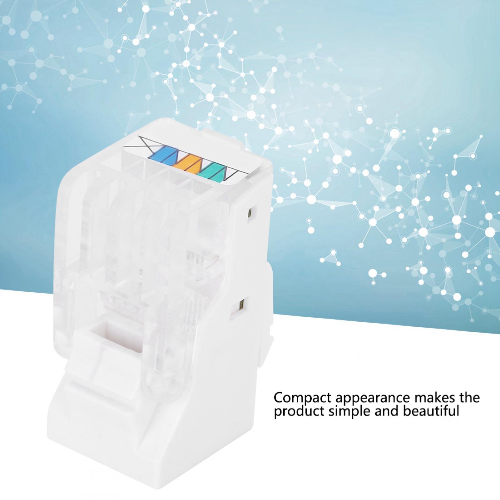 ASOFTY Confezione Da 5 Moduli Keystone RJ11 CAT3 Telefonici, Con Mini Cacciavite, Connettori Per Linea Fissa E Fax