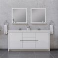 thumbnail image 4 of Alya Bath Sortino 72" Wood Bathroom Vanity with Acrylic Sink in White, 4 of 7