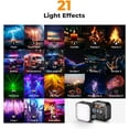 thumbnail image 3 of K&F Concept RGB Video Light, 360° Full Color Portable 2000mAh Rechargeable LED Camera Photography Light with 21 Light Effectsfor Vlogging, Selfie, Black,2500K-9900K CRI 96+, 3 of 7