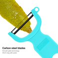 thumbnail image 3 of Pelador de verduras y frutas KITCHPOWER con cuchillas de acero al carbono, paquete de 3, 3 of 7
