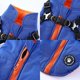 thumbnail image 3 of Brillar Abrigo de invierno impermeable y cálido para perros con arnés, chaqueta impermeable para perros pequeños, medianos y grandes, para Labrador Bulldog Francés-XL-Azul, 3 of 5