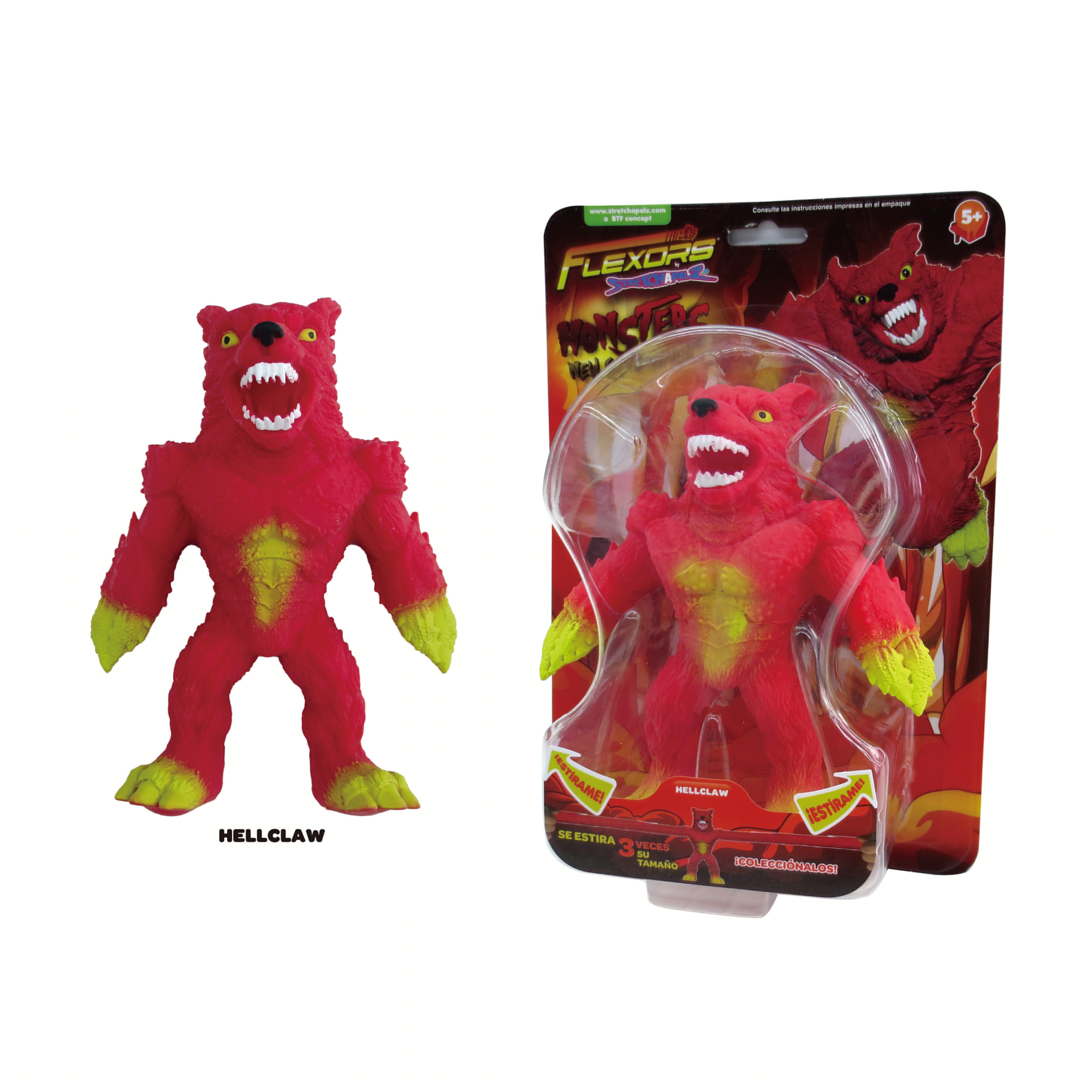 thumbnail image 1 of Figura De Acción Ruz Flexors Hellclaw 22cm Rojo, 1 of 5