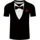thumbnail image 1 of "Xishao Camiseta de verano para hombre, con estampado 3D, diseño de moño y moño en 3D, divertido, a la moda, retro, manga corta" Xishao ropa, 1 of 2
