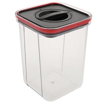 Niceauty 1Pcs Airtight Food Storage Container Plastic Square with Rotary Switch Lid for Kitchen Supplies