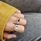 thumbnail image 3 of Qarigey 2pcs Aleación Anillos De Cara De Lloro De Moda Para Mujer Accesorios Elegantes Para Cada Ocasión Minimalista Ropa, zapatos y accesorios Miscelánea, 3 of 6