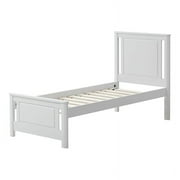 Orbelle Model 301 Modern Design Pine Solid Wood Teen Bed in White