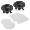 thumbnail image 3 of Pyle PDIC1666 - 6.5" In-Wall / In-Ceiling Speakers, 2-Way Flush Mount Home Speaker Pair, 200 Watt, 3 of 5
