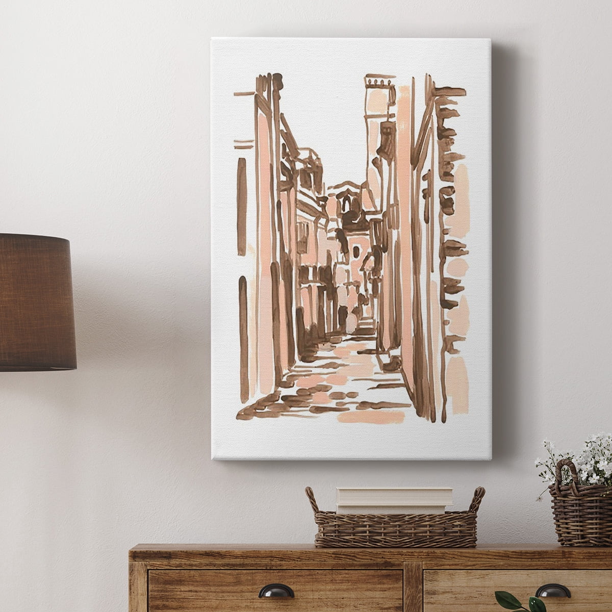 Blush Architecture Study VI Premium Gallery Wrapped Canvas - Ready to Hang