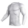 thumbnail image 4 of Camiseta Deportiva Ajustada Salvador Blanca para Hombre 2XL Camiseta de Gimnasio, 4 of 5