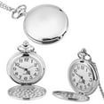 thumbnail image 5 of Relojes de Bolsillo, Colgante de collar de reloj de bolsillo liso analógico de cuarzo clásico de cadena reloj de bolsillo hombre Ecomeon  no, 5 of 5