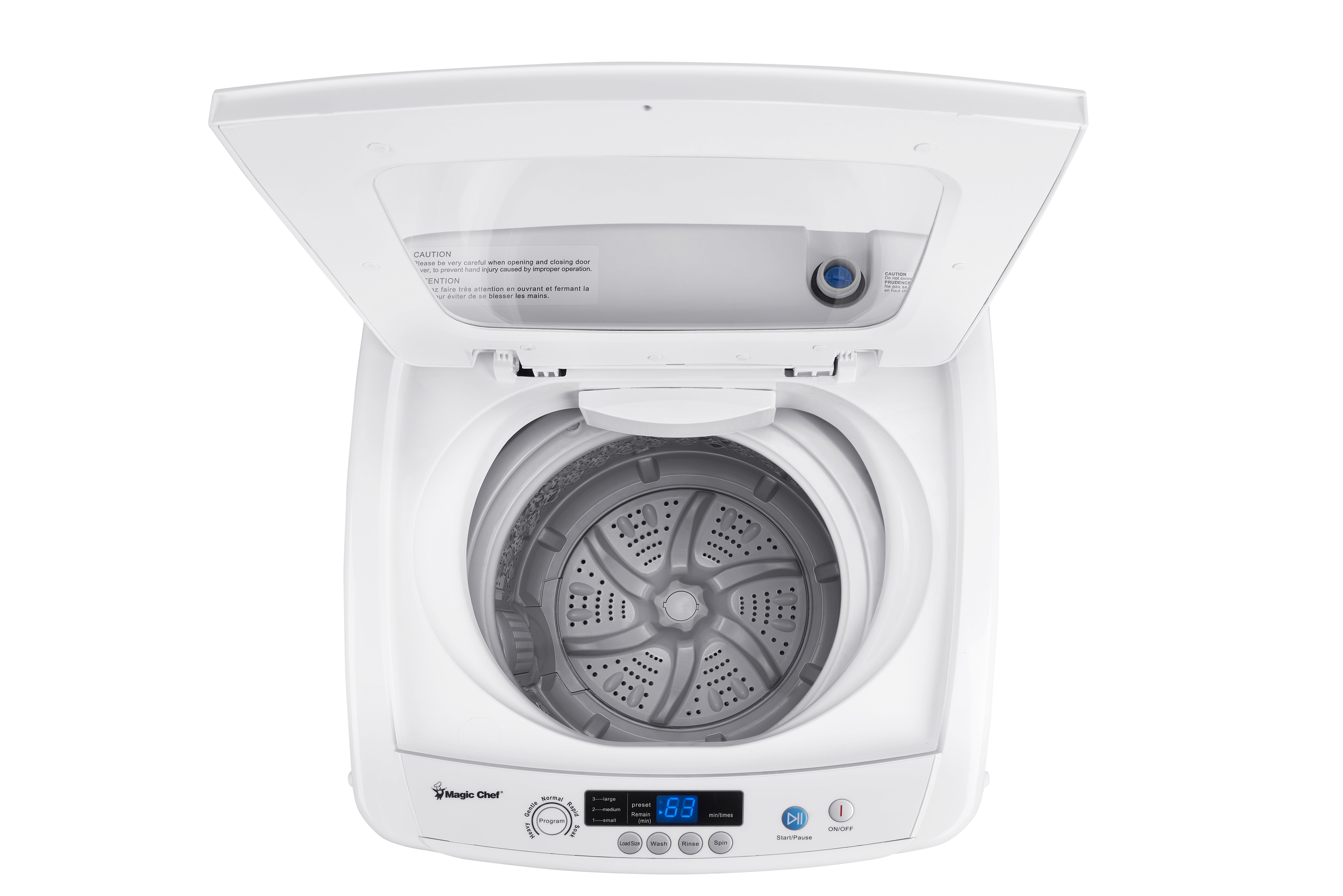 Magic Chef 2.0 Cu. ft. Compact Portable Top Load Washer in Gray, Model  MCSTCW20G6 - Yahoo Shopping